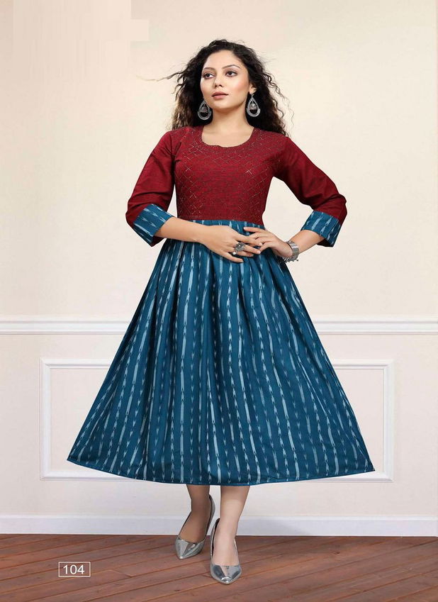 Kirtan Glamour 1 Regular Wear Rayon Designer Kurti Collection